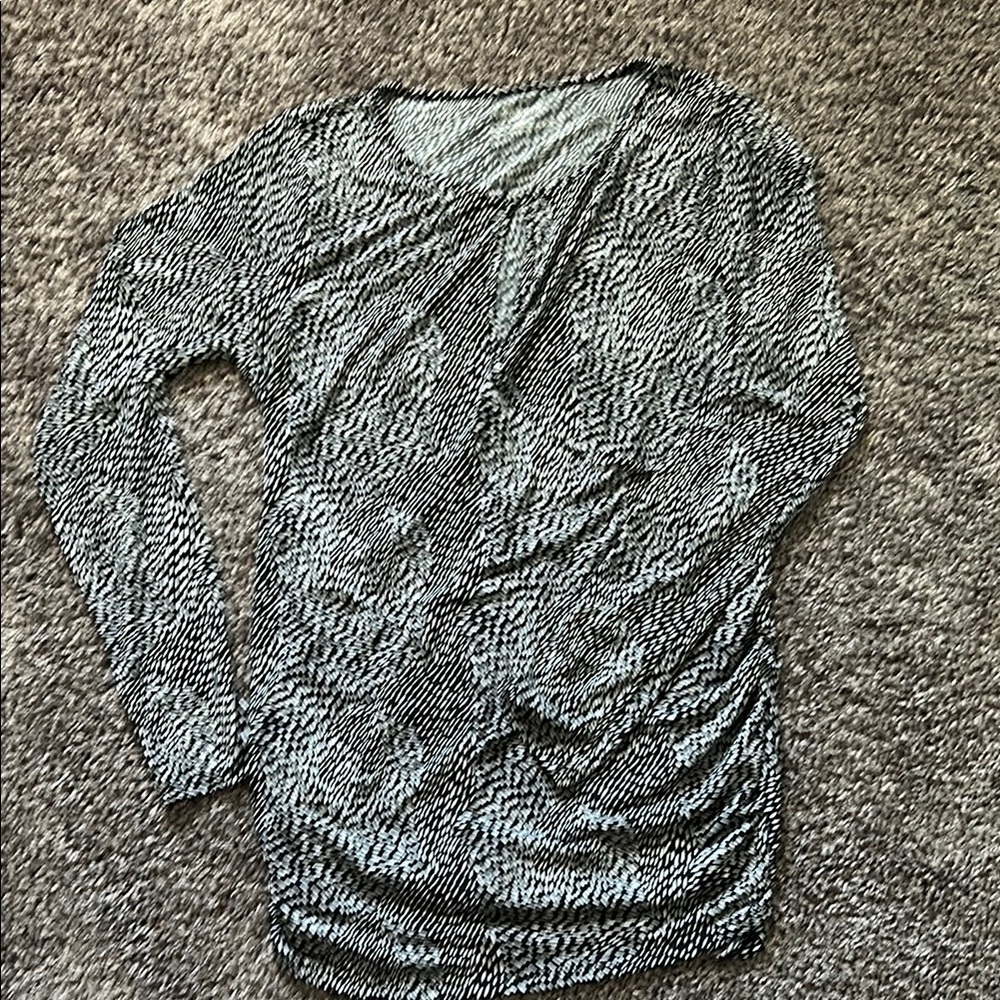Black and White Women's Maternity Top